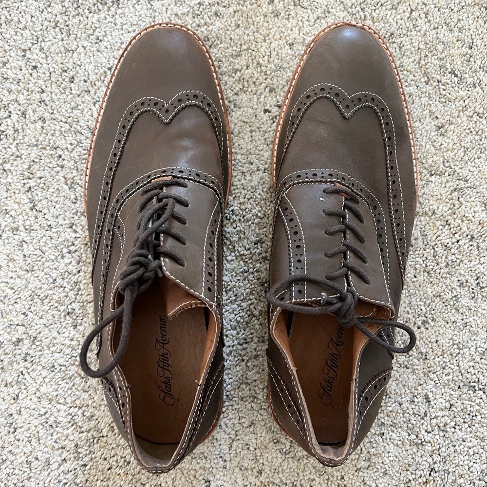 Men’s 10.5 saks fifth ave Oxford shoes